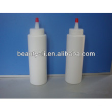 Plastic PE Needle Bottle With Red Screw Cap